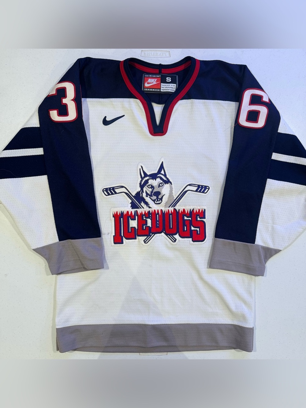Vintage Nike Niagara Ice Dogs hockey jersey size small